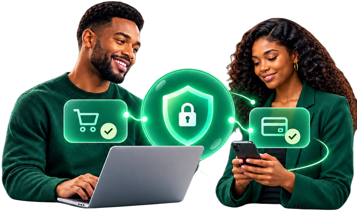Buyer and seller connected securely through Midpoint